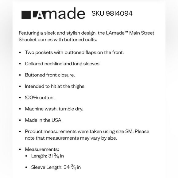 LA Made Main Street Shacket | Small | Plum - Picture 10 of 10